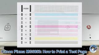 Canon Pixma MG6853: How to Print a Nozzle Check Test Page