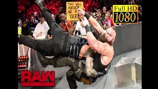 Aug. 7, 2017 Roman Reigns vs. Braun Strowman - Last Man Standing Match: Raw