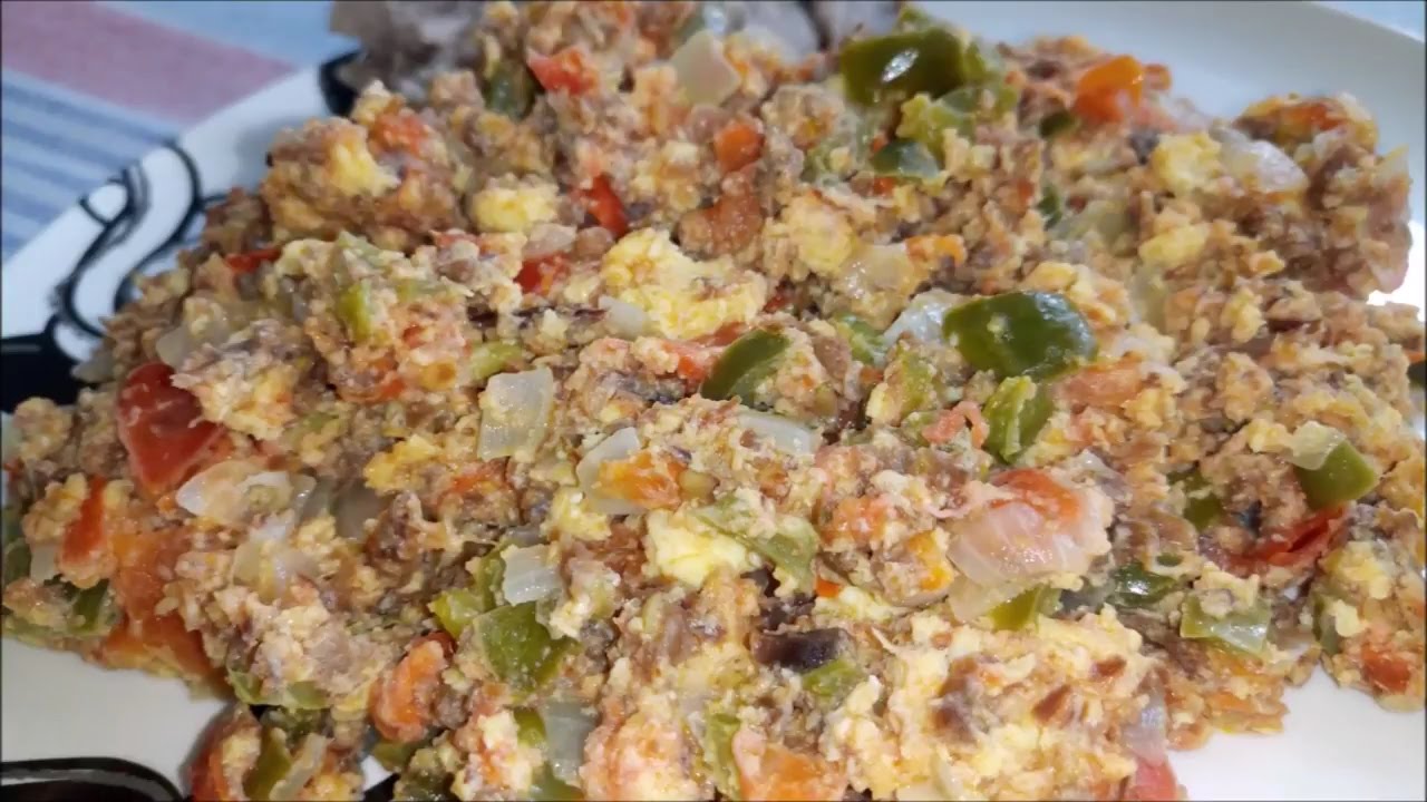 MACHACA CON HUEVO Desayuno Norteño! - YouTube