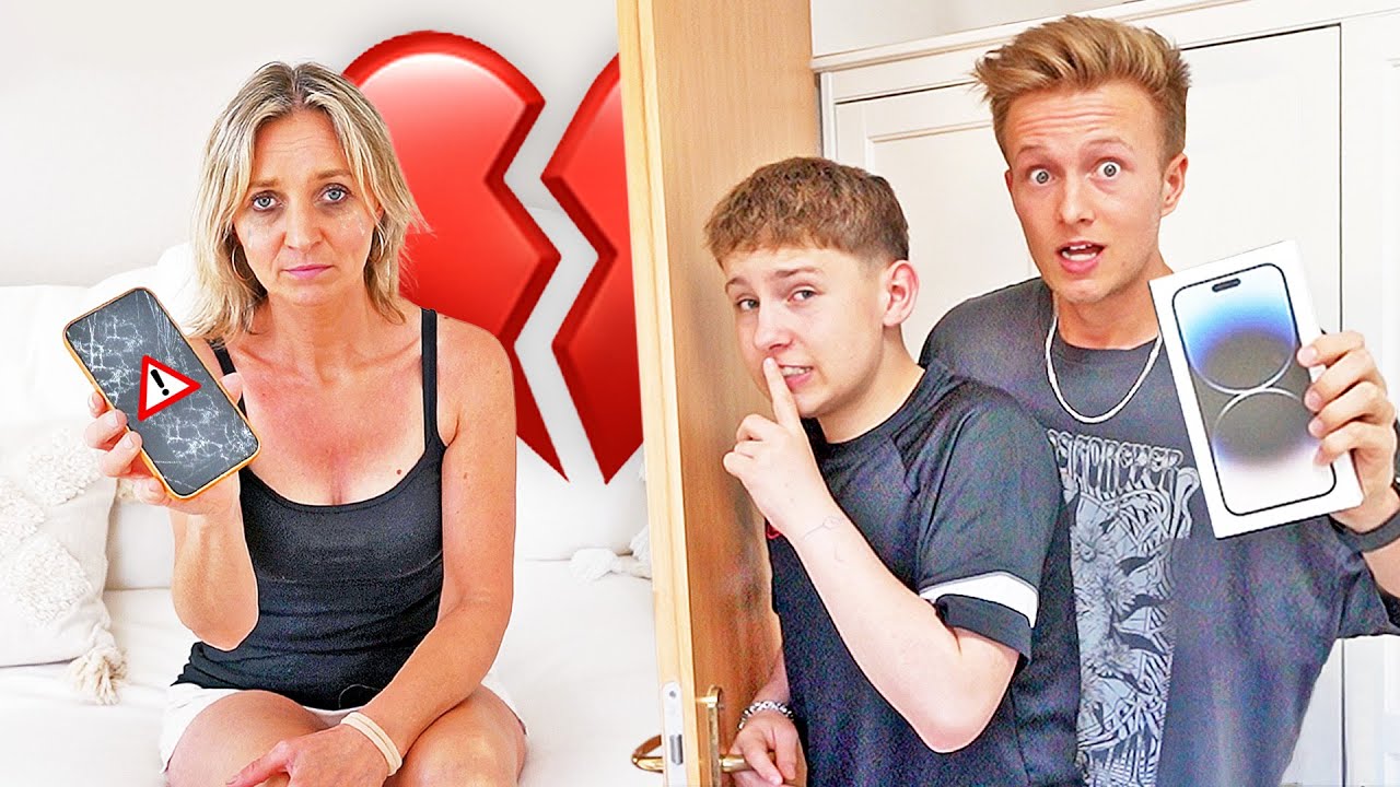 Wir zerstören ihr iPhone & schenken dann das neueste! 😳❤️‍🔥 (ft. @Ash)