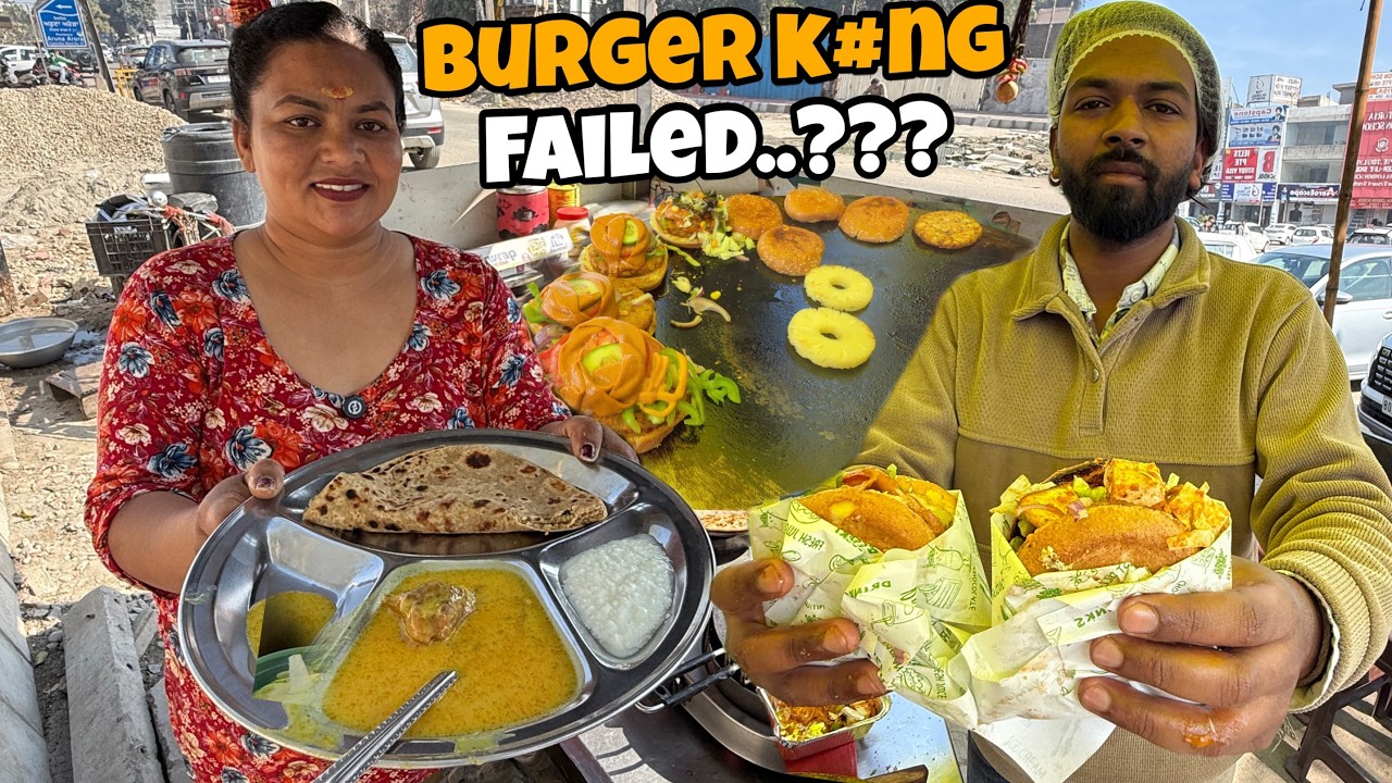 Rs-30/- Punjab's SUPERHIT Street Food | Masterchef ka Special Branded Burgers | Indian Street Food