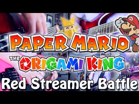 Red Streamer Battle - Paper Mario: The Origami King (Rock/Acoustic) Guitar Cover | Gabocarina96