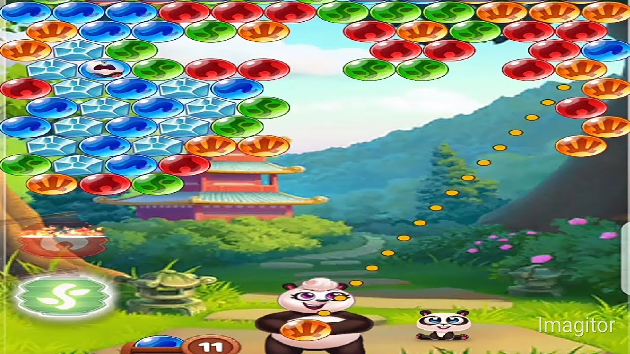 Panda pop bubble game live playing | panda playing with balls | Balls ...