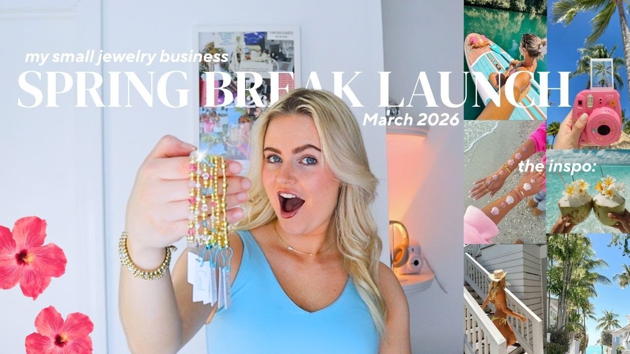 Spring Break Bracelet Launch! 🌴 2026 Small Jewelry Business Vlog