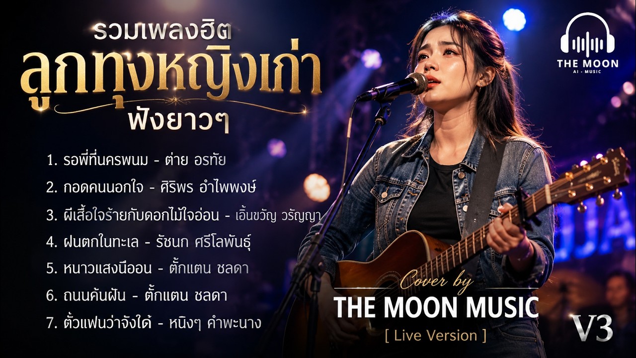 รวมเพลงฮิตลูกทุ่งหญิงเก่าฟังยาวๆ V3. | Cover by THE MOON MUSIC (Live Version)