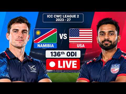 🔴 NAM <strong>vs</strong> <strong>USA</strong> Live | <strong>Namibia</strong> <strong>vs</strong> <strong>USA</strong> 136th ODI Live Score &amp; Commentary | CWC League 2 2026