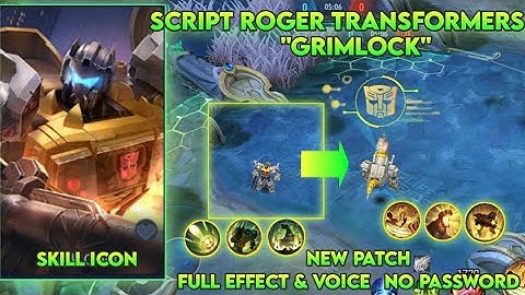 SCRIPT ROGER TRANSFORMERS "GRIMLOCK" FULL EFFECT & VOICE | ALDIRTX234