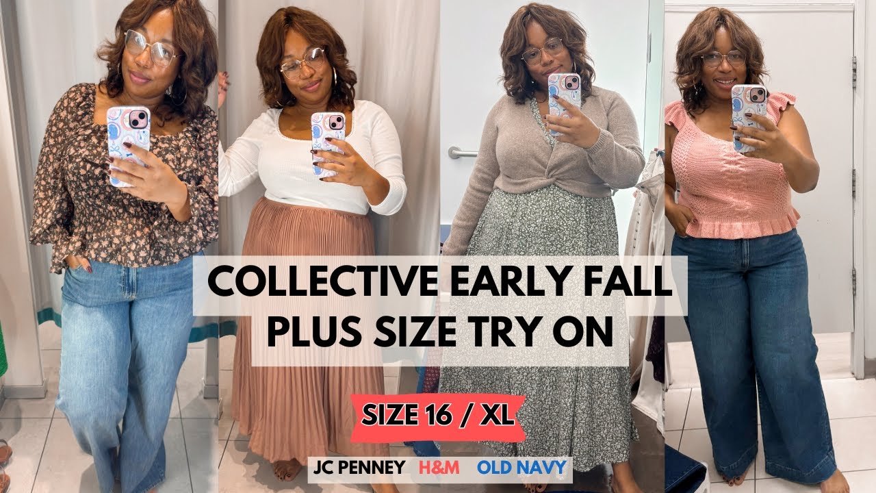 Collective Early-Fall Try On Haul | H&M, Jc Penney, Old Navy Plus Size Haul
