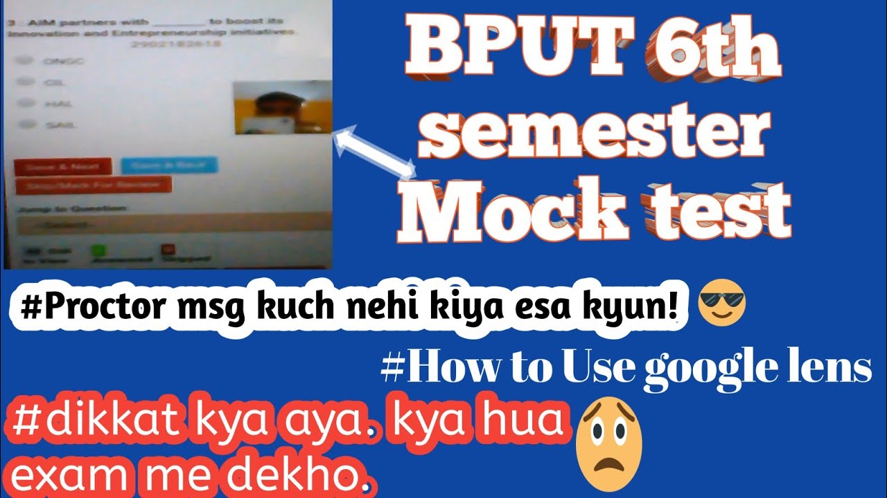 Bput 6th semester mock test bahat sare dikkat aye hain dekho or AI kitna Strong hai dekho😬🙁