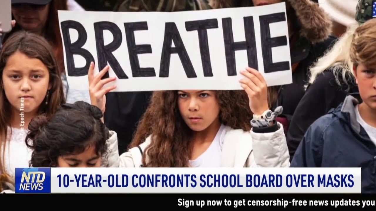 10 Year Old Confronts School Board Over Masks; CBP Seizes $685K in Counterfeit Money  NTD News