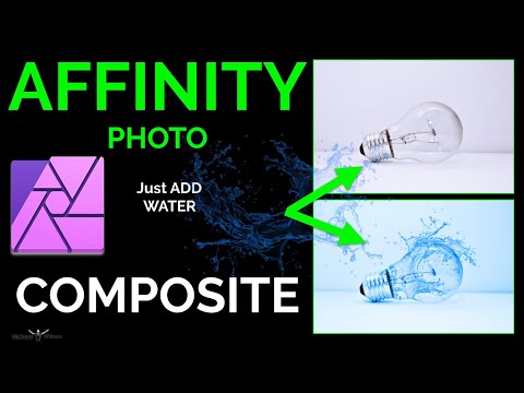 Affinity Photo How to Composite (Light Bulb water Splash)