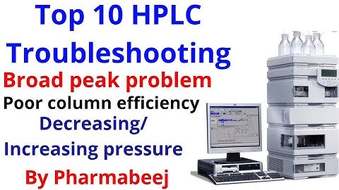 Top 10 HPLC Troubleshooting | Broad peak | Poor column efficiency | Pharmabeej