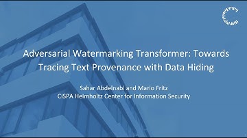 Adversarial Watermarking Transformer: Towards Tracing Text Provenance with Data Hiding