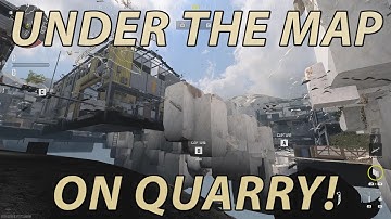 How to get UNDER the MAP on QUARRY! (MW3)