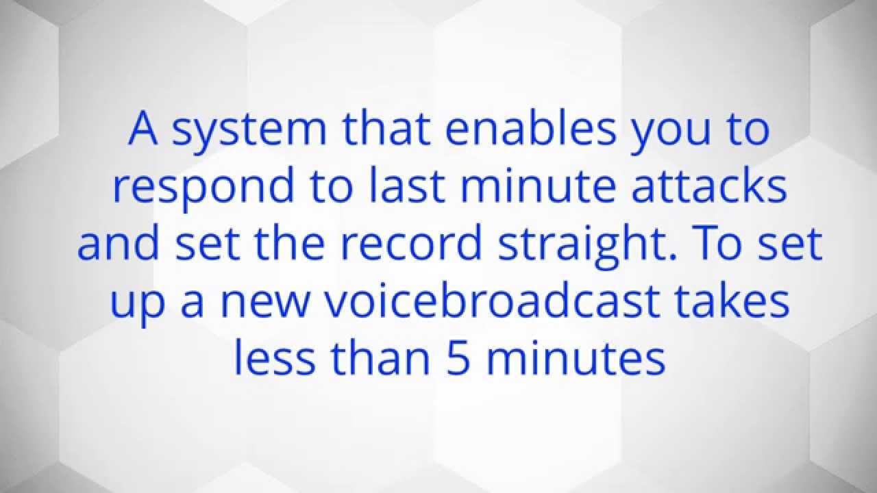 RVM & Voicebroadcasting Systems For Politicians