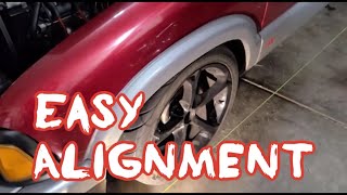 HOW TO: ALIGNMENT//QUICK EASY SIMPLE FRONT END ALIGNMENT FROM HOME-DIY-S10 BLAZER SONOMA Wealth