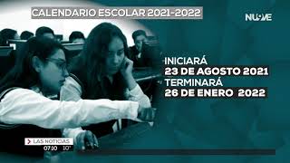 Calendario escolar 2021-2022.