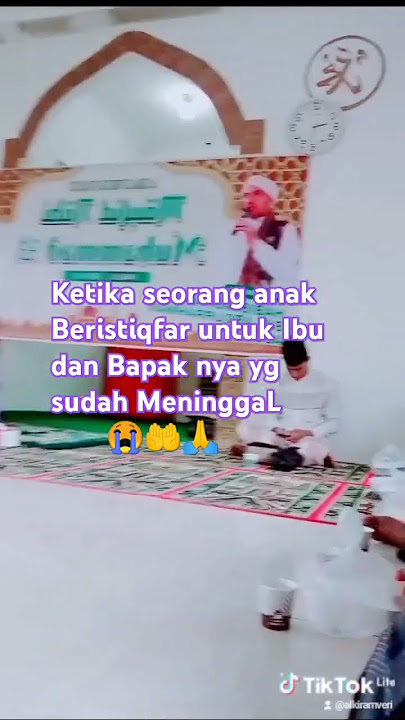 Ketika seorang Anak Beristqfar untuk ibu dan bapak nya yg sudah meninggal 🤲😭🙏 #ustadzadihidayat