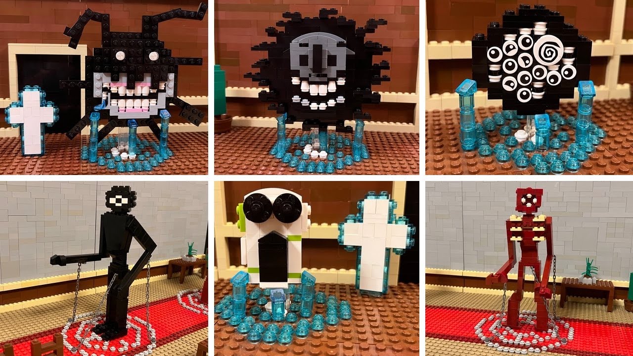 How To Build LEGO All Roblox Doors Scary characters 