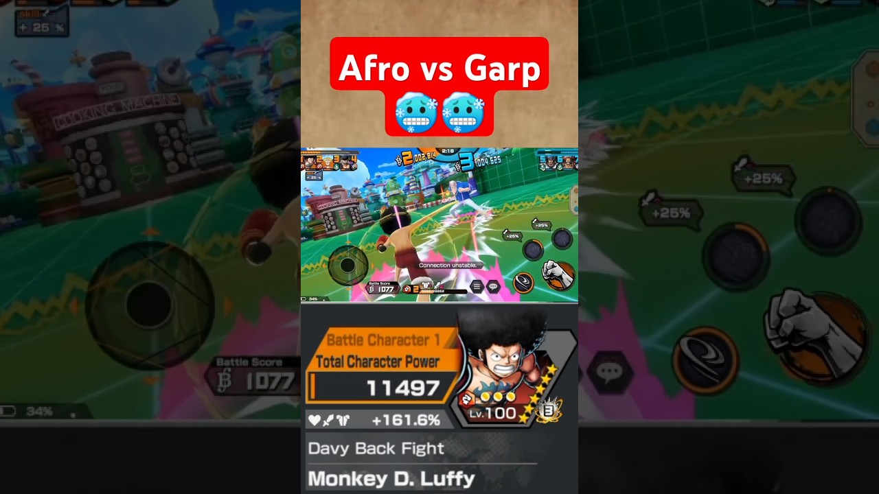 Hidden EX Boost 4 Afro Luffy Davy Back Fight Demolish Extreme Garp Easy One Piece Bounty Rush 