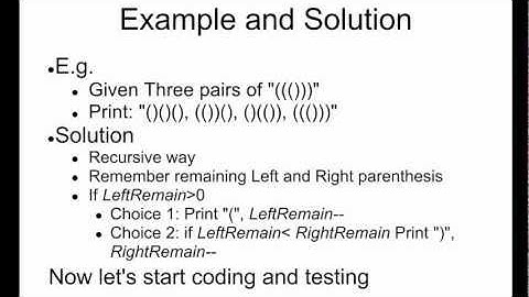 Programming Interview 4: Print all valid combinations of groups of parenthesis