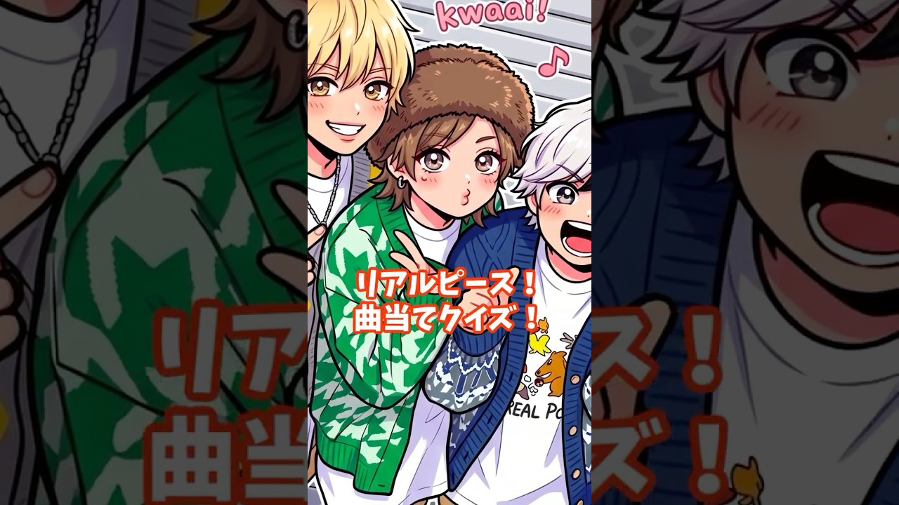 リアルピースの歌詞クイズ！この曲わかる？【第1弾】#リアルピース #クイズ　#りあぴぞく