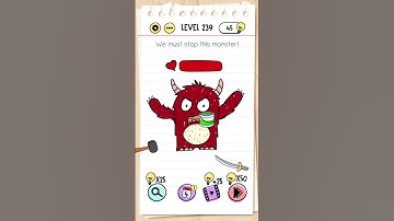 brain test level 239 We must stop this monster!