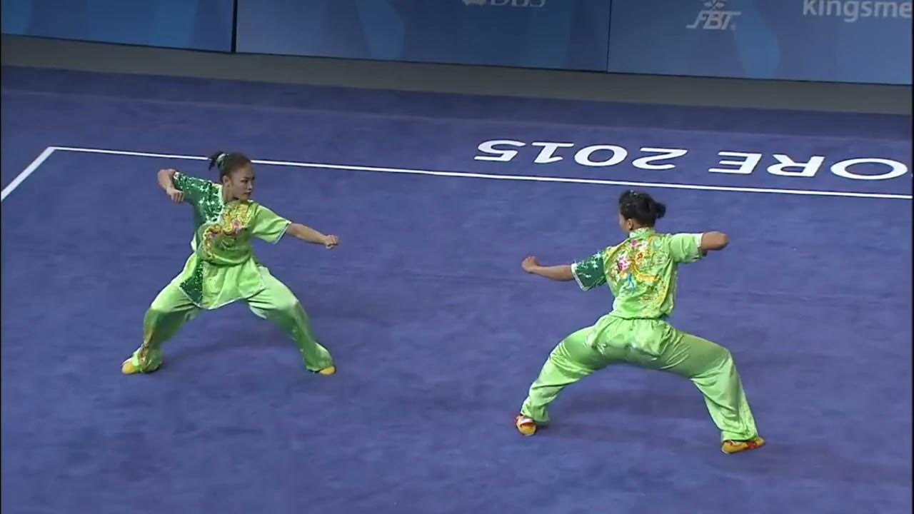 Beautiful Fight Choreography By Myanmar Women Wushu Athletes!! YouTube