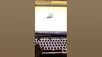 Type Allah (ﷲ) in MS Word #Allah  #viralshorts #techshorts #shorts