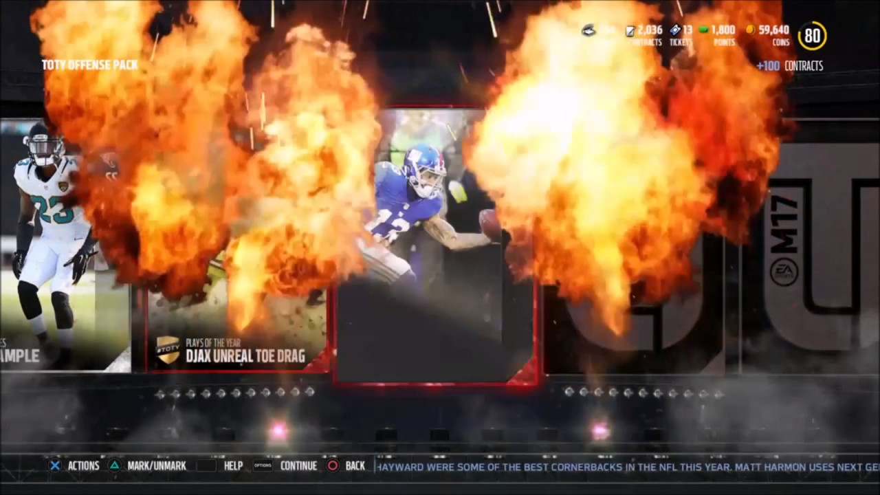 Madden 17 MUT TOTY Packs!!!!!!