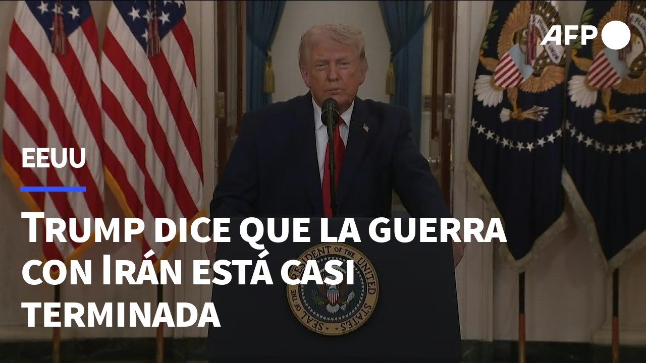 Trump dice que la guerra con Irán está casi terminada y advierte ...