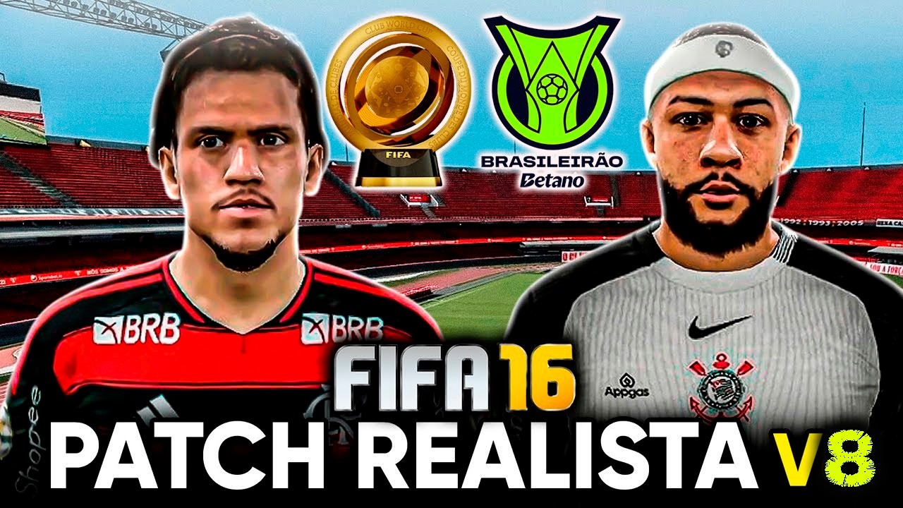 FIFA 16 - PATCH FIFA FRIENDS V8 !! RODA EM PC FRACO! ESTÁDIOS BRASILEIROS !!! SUPER MUNDIAL