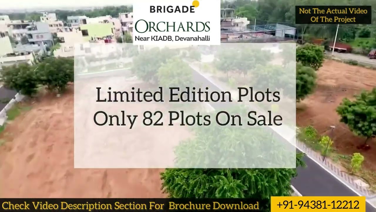 Brigade Plots Devanahalli | Brigade Neem Grove | Brigade Orchards Plots Bangalore | 9438112212