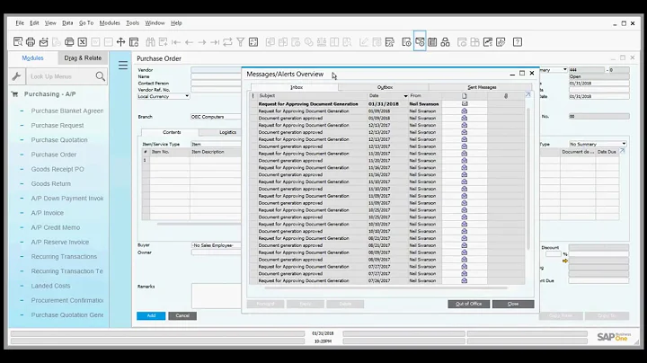 SAP Business One Approval Process