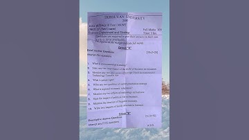 Bbs 3rd Year 2080/2081 Business Environment Question #subscribe #studypro