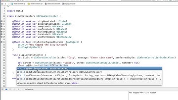 2   Xcode UIAlertController addAction