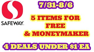 FREEBIES! DEALS UNDER $1 EACH AT SAFEWAY OR ACME 7/31-8/6!