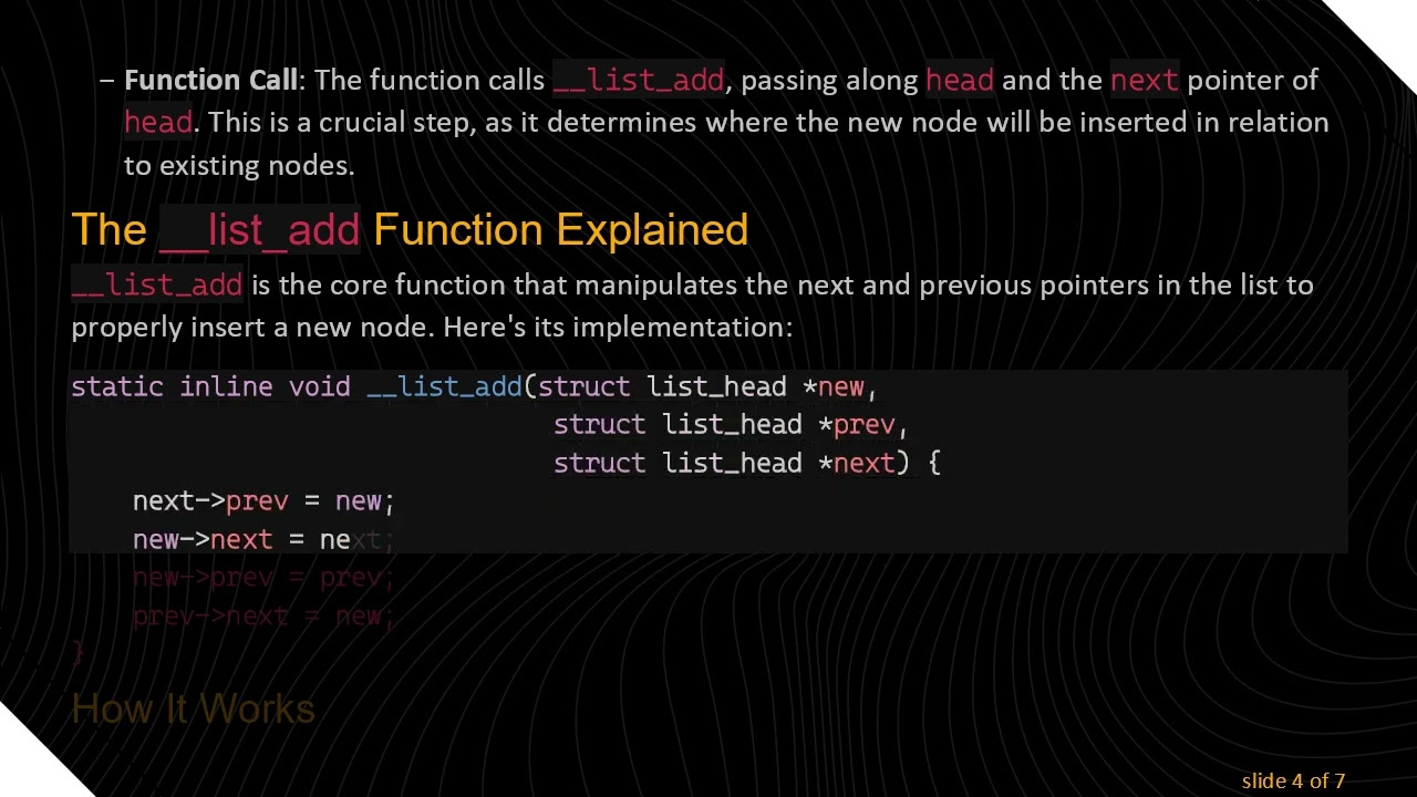 Understanding the list_add Function in Linux Kernel Linked Lists: How It Works