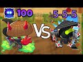 555 ninja monkey vs degree 100 ninja paragon ascended shadow bloons td 6