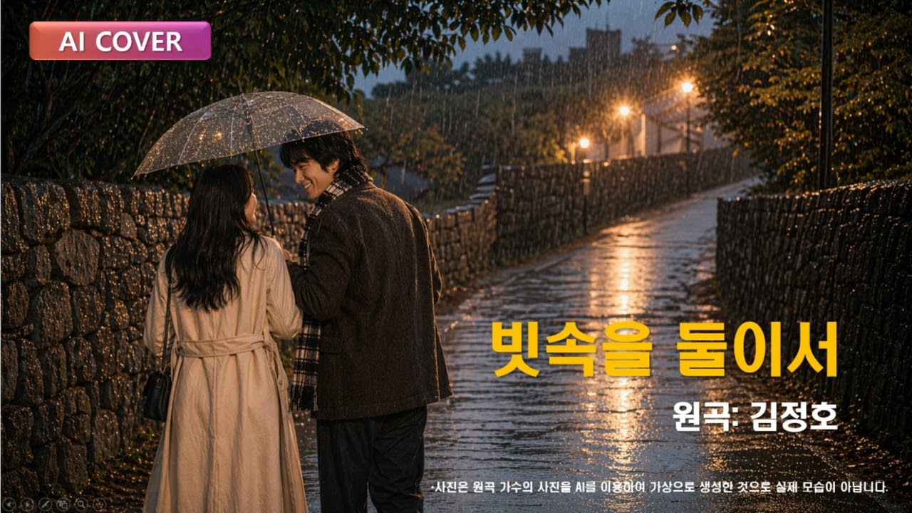[AI COVER 033] 빗속을 둘이서(김정호, 1980년) Together In The Rain