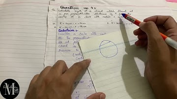 Class 10 New Maths book Exercise:25.2  question 4,5  #chord #circle #mathssindhboard#25.2