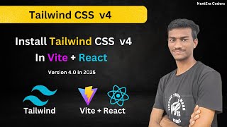 How to Install Tailwind CSS v4 in Vite + React (2025)  |  Use Tailwind CSS v4.0  With Vite + React.