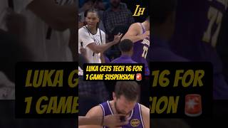 Luka Gets 16Th Technical Foul For 1 Game Suspension
