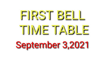 First bell timetable/victer