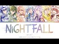 IDOLiSH7 - NiGHTFALL (kan/rom/eng color coded lyrics)