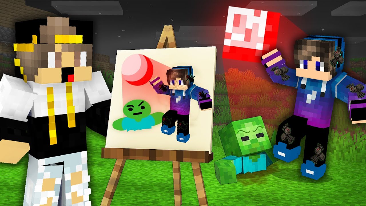 ماين كرافت ولكن الرسم يتحول الي حقيقة لكي انتقم من اصدقائي ( ادوات السحر ) !!!🔥🔥