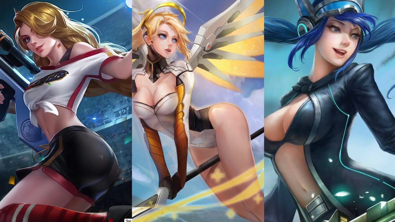 Top Sexy Girl Mlbb Mobile Legends Miya Hot Skins Youtube