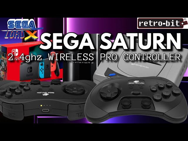 Retro-Bit Official Sega Saturn 2.4 GHz Wireless Indonesia