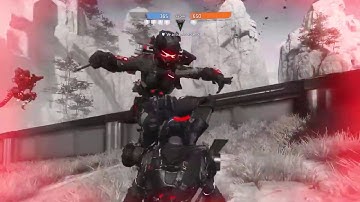 Titanfall 2 payer using aimbot hack or "software aiming assistance" with sniper rifle.