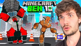 USEI O OMNITRIX DO BEN 10 PARA DERROTAR ROBÔS DO MAL NO MINECRAFT ! #2